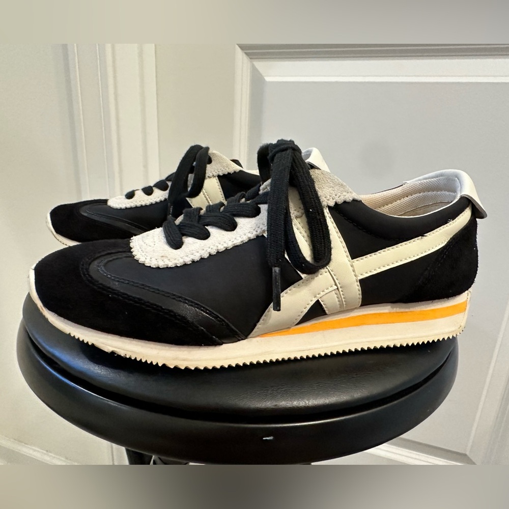 Tory Burch Black and White Athletic Shoes